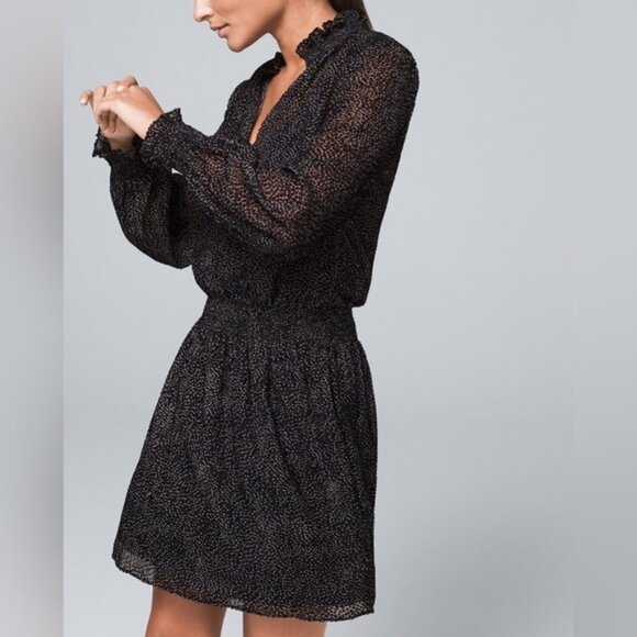 White House Black Market Soft Blouson Dress Size Small - Picture 3 of 14